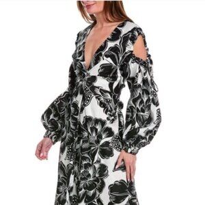 NWT FARM RIO CHITA WOODCUT DRESS SIZE XXS